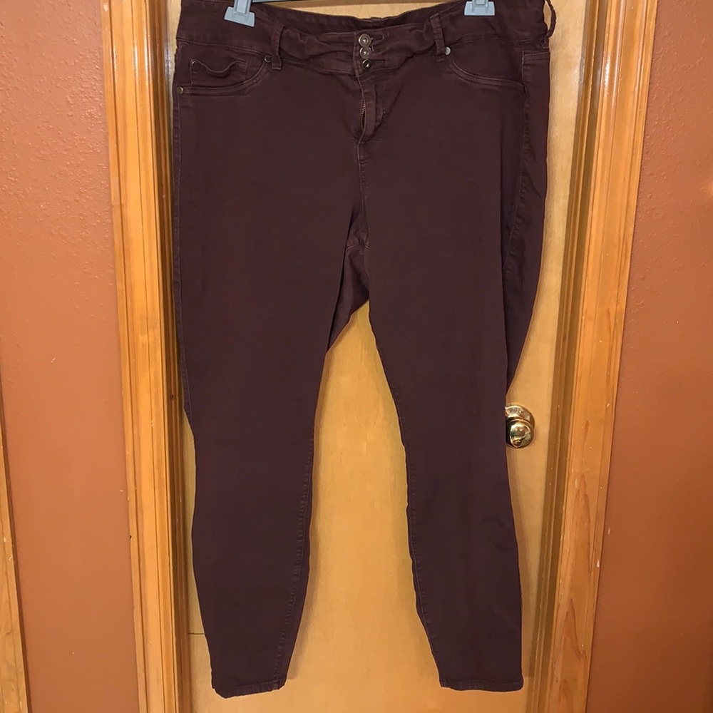 Maroon Skinny Jeans